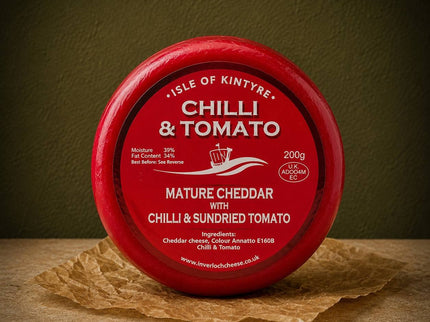 Isle Of Kintyre Chilli & Sundried Tomato Mature Cheddar 200g