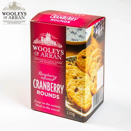 Raspberry Infused Cranberry Rounds Wooleys of Arran