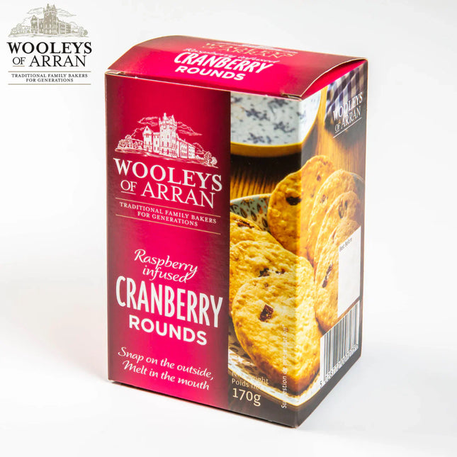 Raspberry Infused Cranberry Rounds Wooleys of Arran