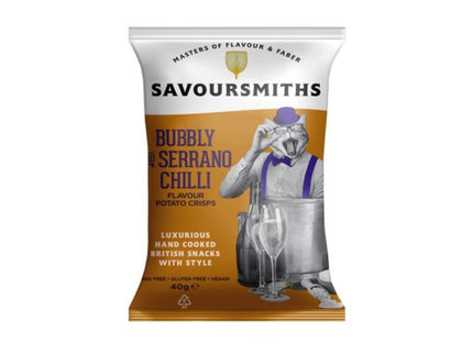 Serrano Chilli Potato Crisps Savoursmiths 50g