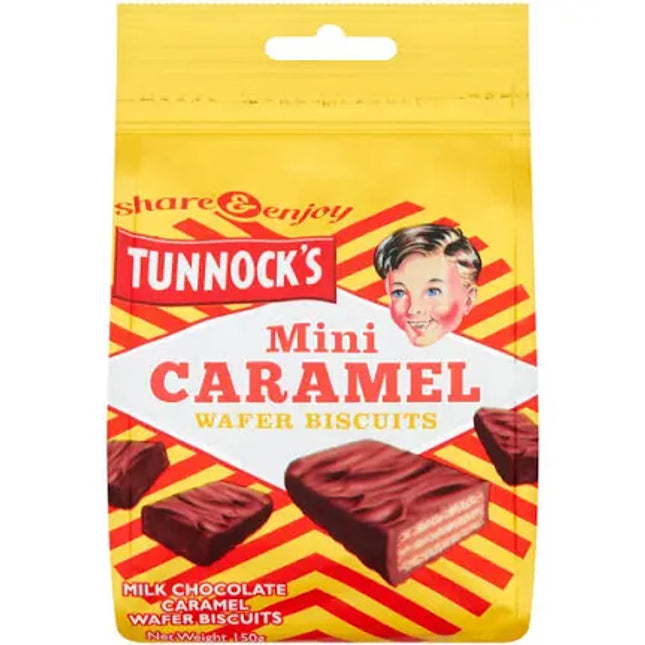 Tunnocks - Mini Caramel Wafers Pouches 150g
