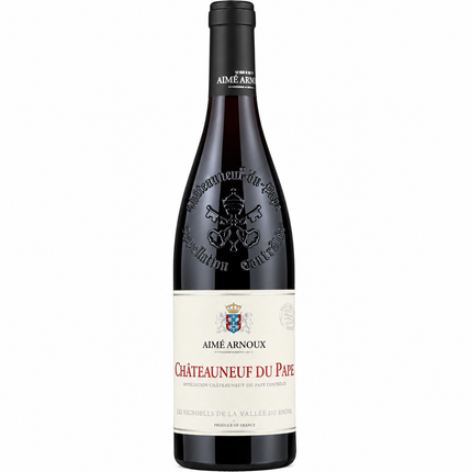 Aimé Arnoux Châteauneuf-du-Pape red wine bottle
