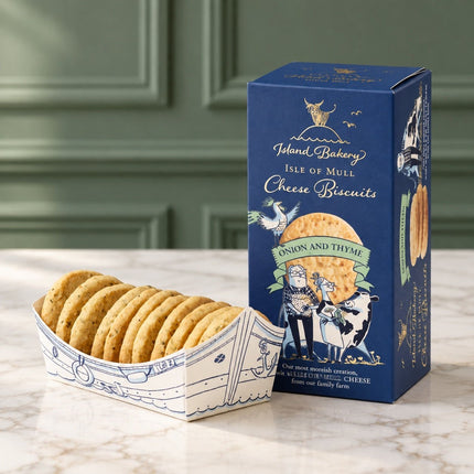 Mull Cheese Biscuit Onion & Thyme Island Bakery - Scottish Store & Deli