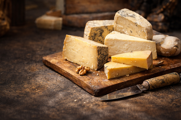 Full cheese selection from Online Cheesemonger featuring artisan Scottish cheeses, deli favourites and premium cheeseboard selection