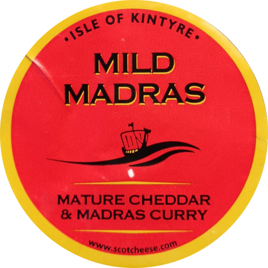 Mild Madras Cheese 200g