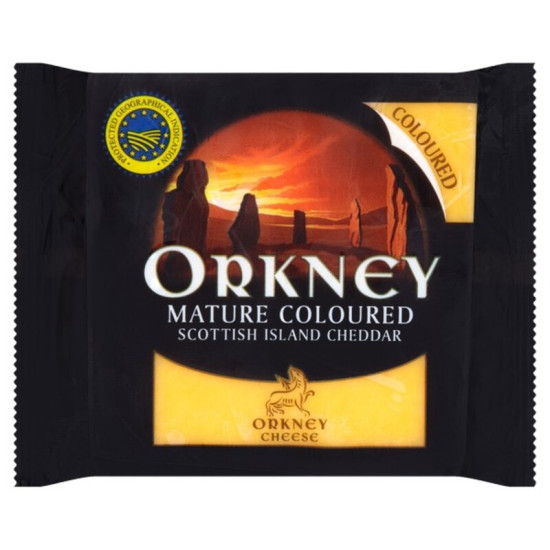 Orkney Mature Coloured Cheddar 200g