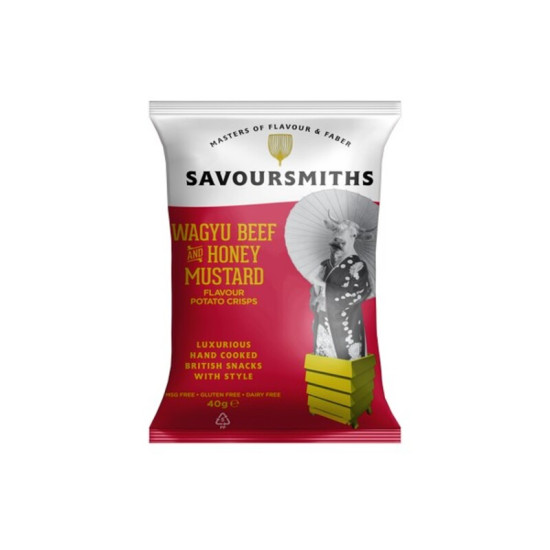 Wagyu Beef + Honey Mustard Potato Crisps Savoursmiths 40g