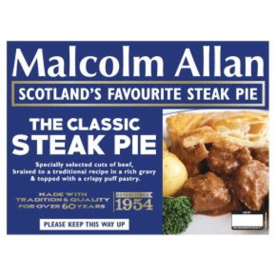 Steak Pie Malcolm Allan 1kg