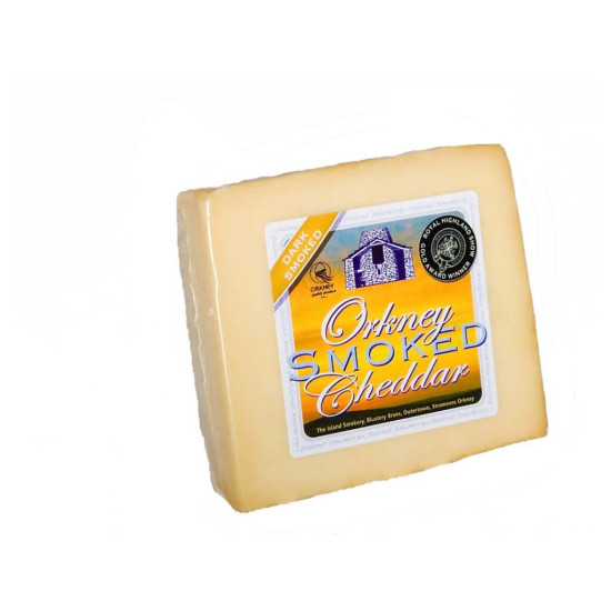 Smoked Cheddar Cheese DARK - Island Smokery 