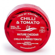 Chilli & Tomato Cheddar Isle Of Kintyre Truckle 200g